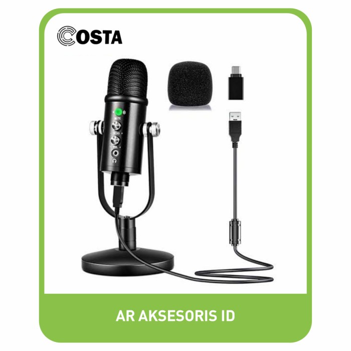 Produk Terbaru Costa Cm-U100 Condenser Super Cardioid Mic