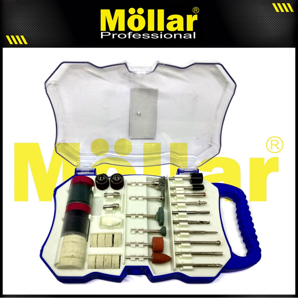 [PAKET] MOLLAR MG005 Mini Grinder Blister Set &amp; Mata Bor Tuner 72 Pcs Original