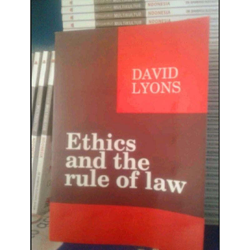

Ethics and the rule of law