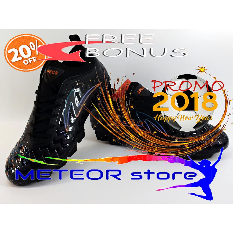 Sepatu Bola SPECS - CYANIDE GALAXY BLACK