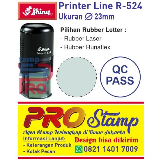 

Hadir Stempel Shiny R-524 / Diameter 22Mm Limited
