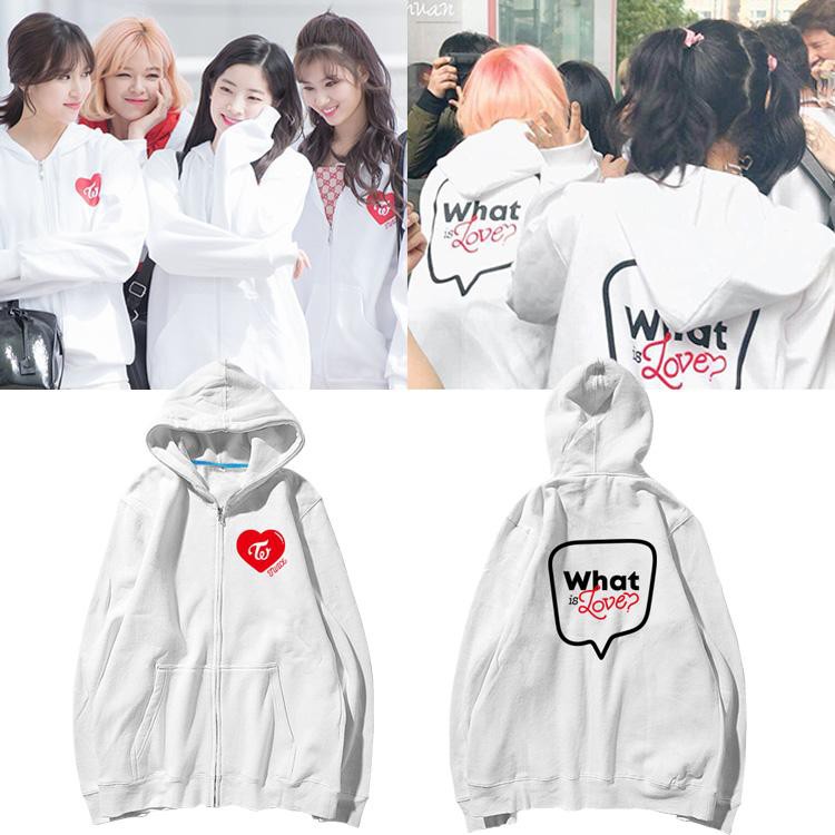 HOODIE ZIPER TWICE WHATS LOVE