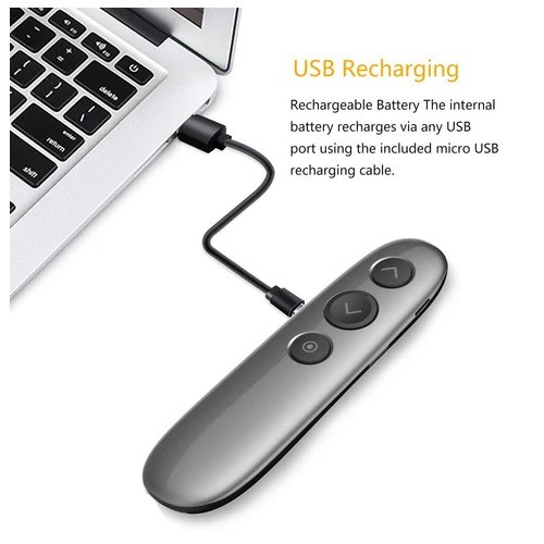 H100 - Rechargeable 2.4GHz Wireless Digital Laser Presenter