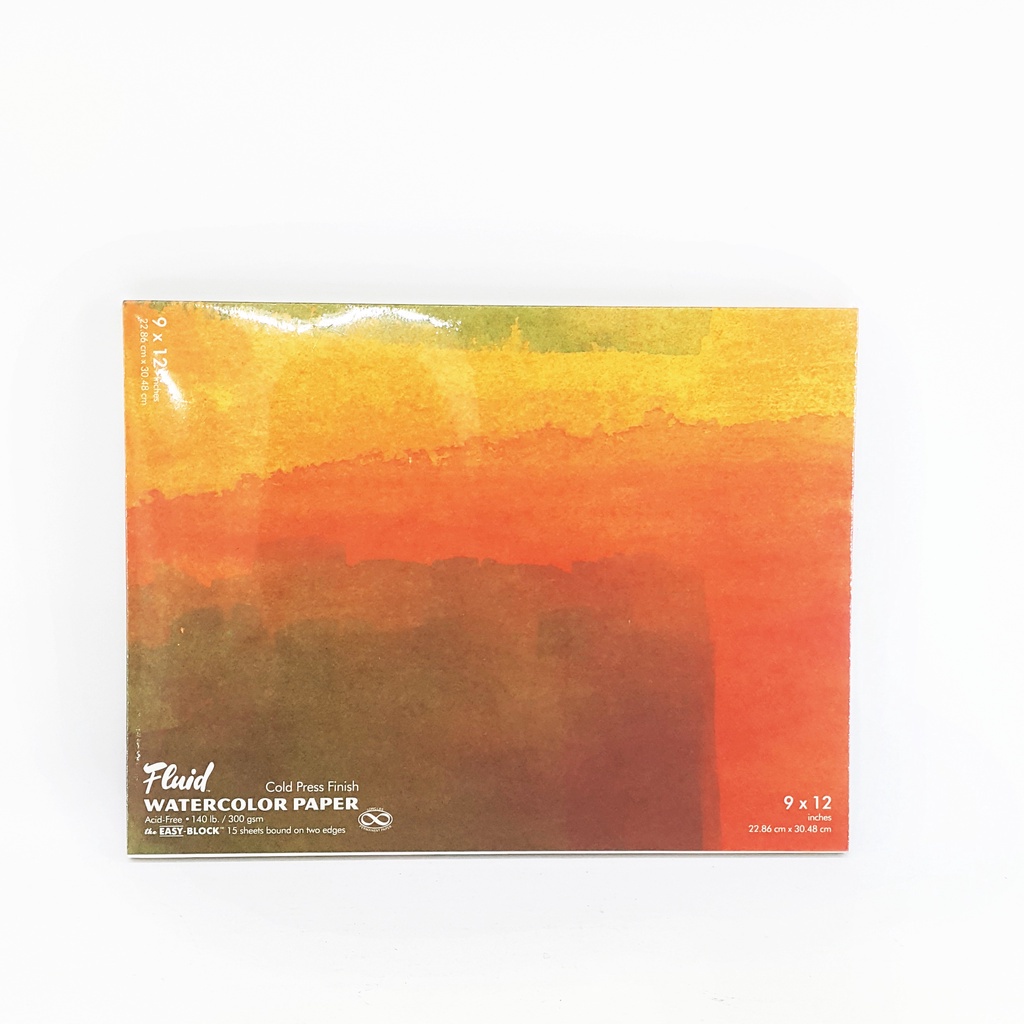 

Fluid 9' x 12' 300 Ggsm 15 Sheet Cold Pressed