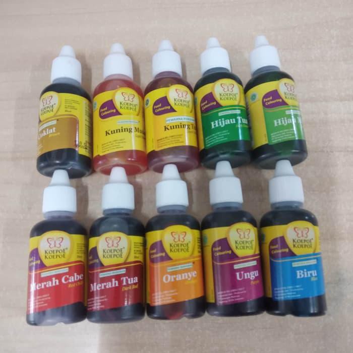 

Pewarna Makanan Koepoe Koepoe Coklat,Kuning Muda, Merah dll BERKUALITAS