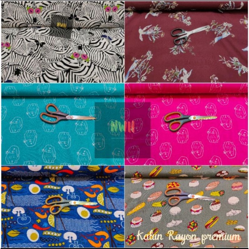 KAIN KATUN RAYON PREMIUM IMPORT ORIGINAL MOTIF