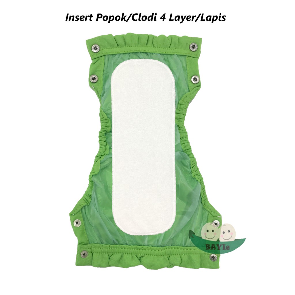 BAYIe - 6 PCS Insert Clodi / Insert Popok Bayi/Anak Bahan TEBAL 4 Layer/Lapis