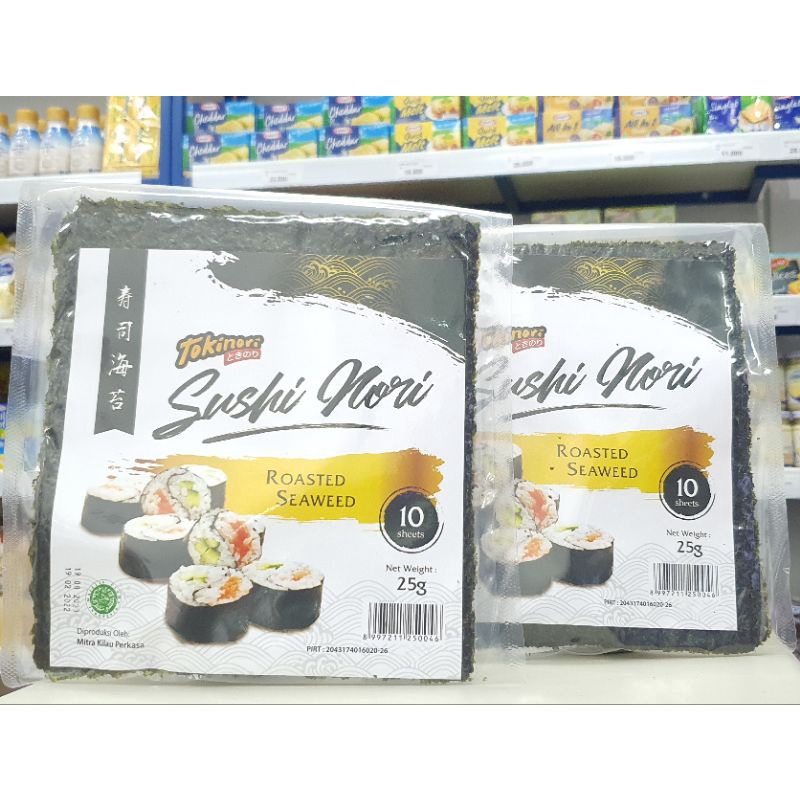 

Tokinori Nori / Sushi Nori / Rumput Laut Tokinori (Isi 10Pcs)