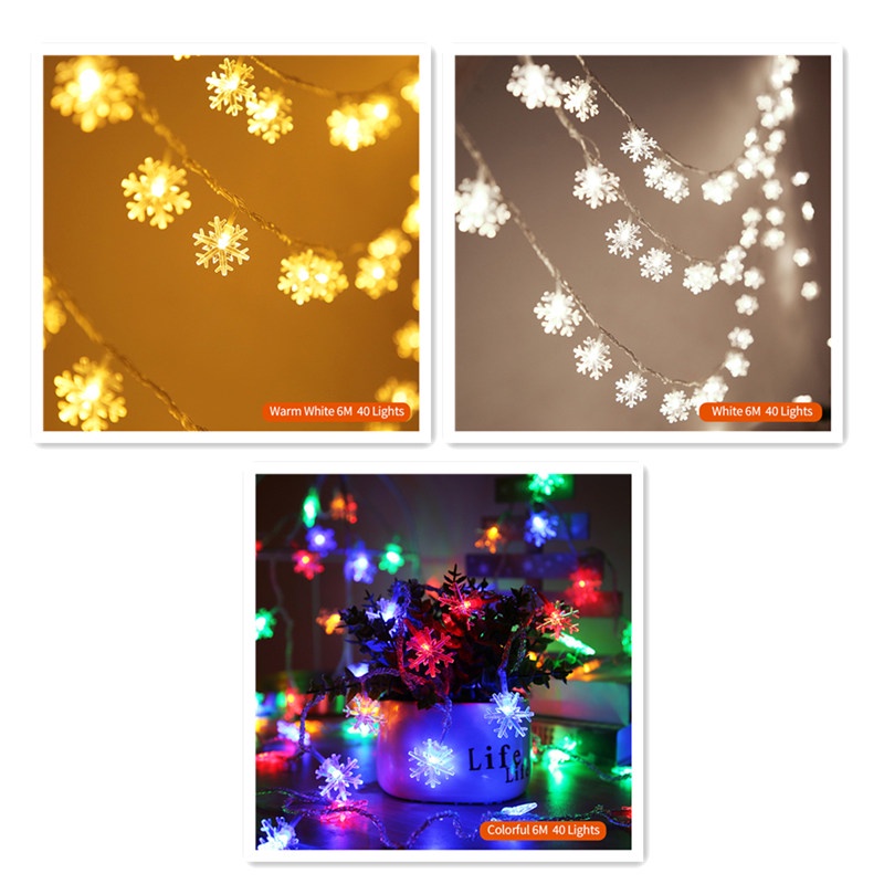 Tk Lampu Tumblr Led Bentuk Snowflake Tenaga Baterai Untuk Dekorasi Natal / Tahun Baru