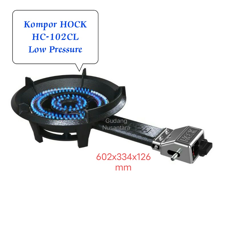Kompor Hock hc-102 cl kompor gas komersil 1 tungku low pressure hc102cl