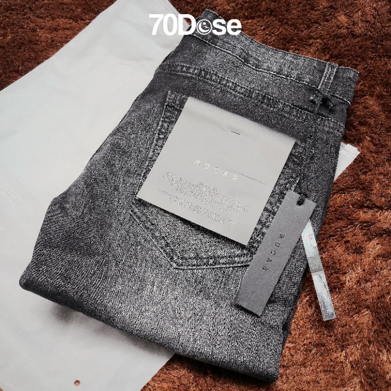 RUCAS Shadow Black Biker Jeans