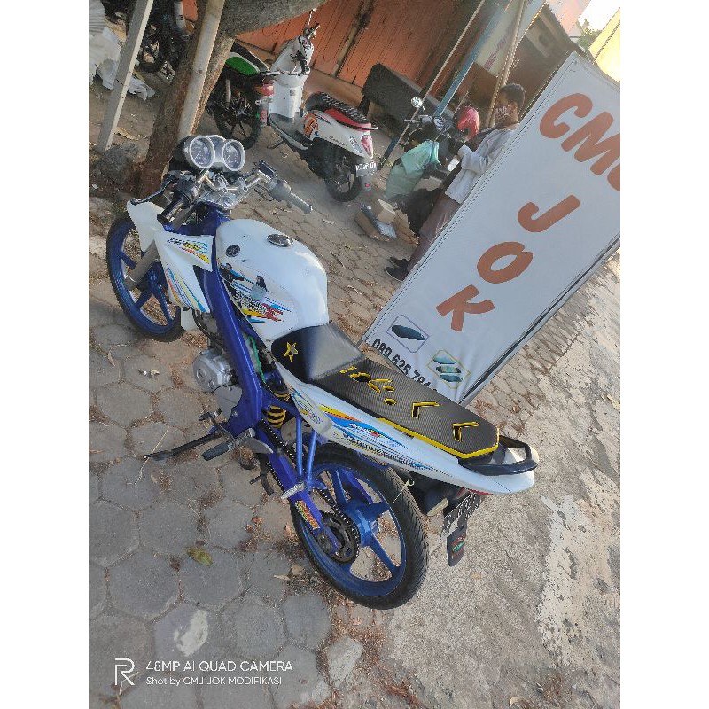 Jok Vixion Old Slim Modifikasi Lubang
