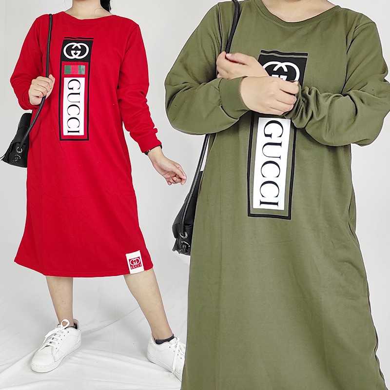 Tunik Kaos Import Wanita Motif Gucci