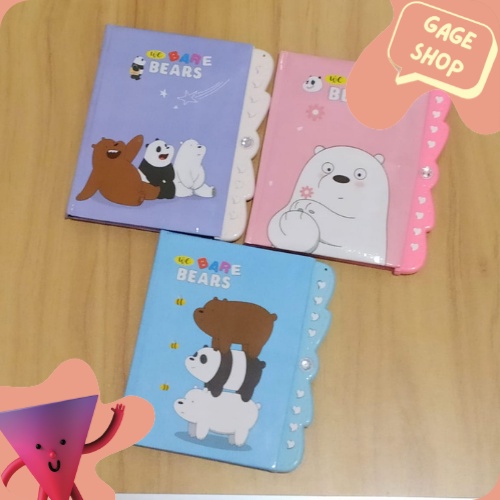 

buku diary buku tulis karakter we bare bear new buku lucu imut fancy unik keren bisa COD import termurah keperluan anak sekolah