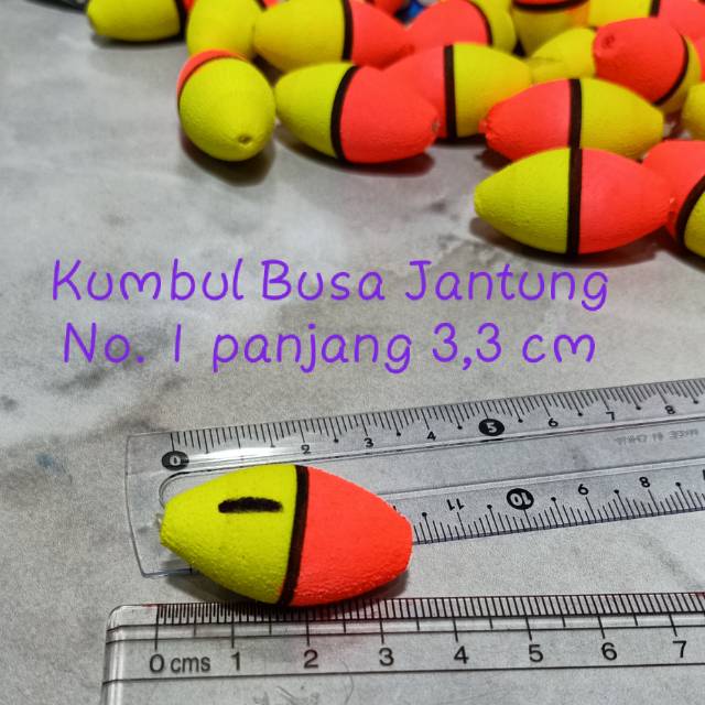 Kumbul busa Jantung No. 1 kuning orange