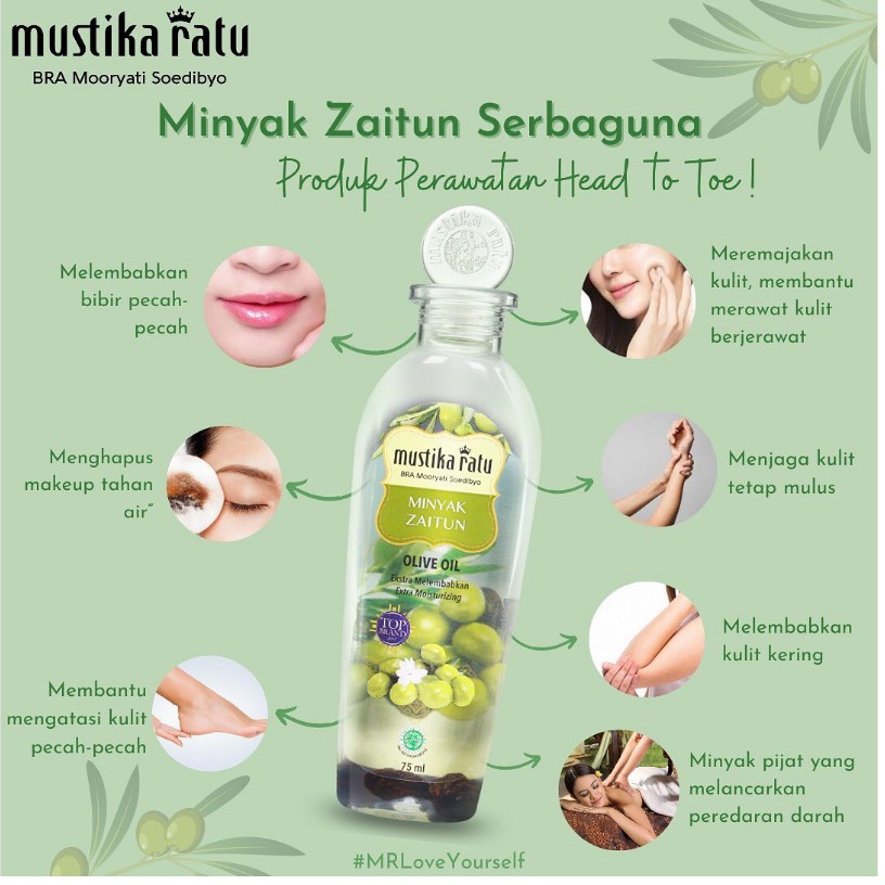 Mustika Ratu Minyak Zaitun 75ml | 175ml