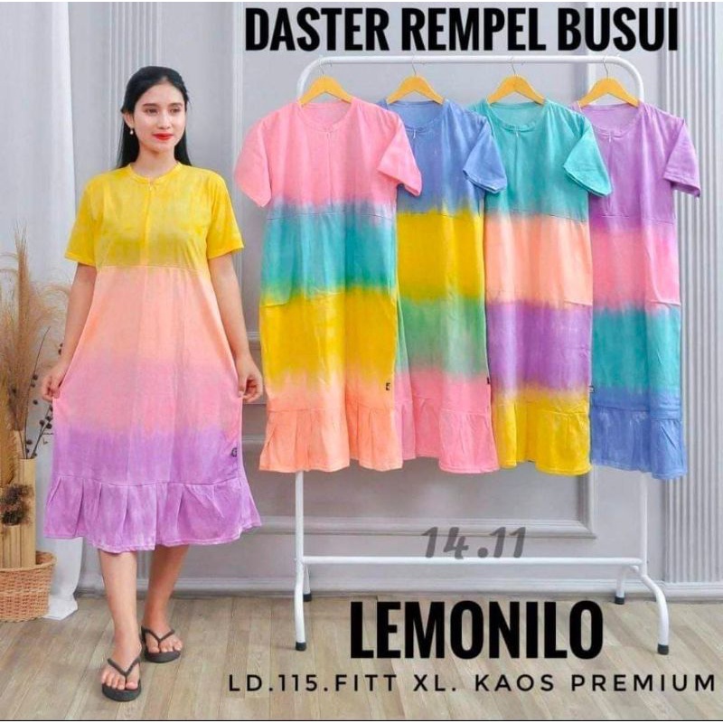 Daster rempel lemonilo/daster kaos busui dan bumil/daster kaos jumbo/bisa Cod