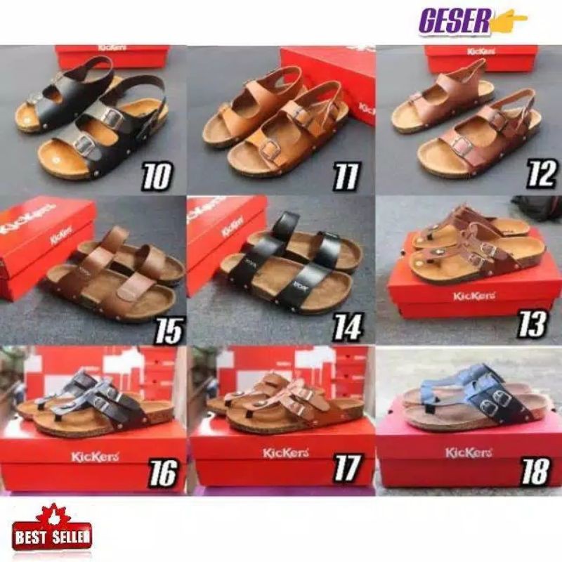 Sandal jepit Pria / Sandal kulit Casual / Sendal Santai Pria dewasa Kualitas Terbaik CNVL 39 - 43