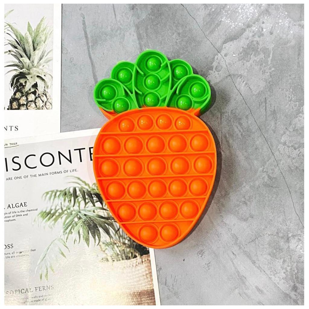 POP IT RAINBOW MAINAN SENSORY / MAINAN VIRAL POP IT RAINBOW JUMBO-CARROT POP IT