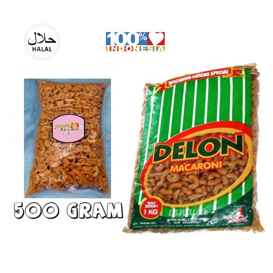 

(MENTAH) MAKARONI PIPA DELON HIJAU MELAR 500 gram