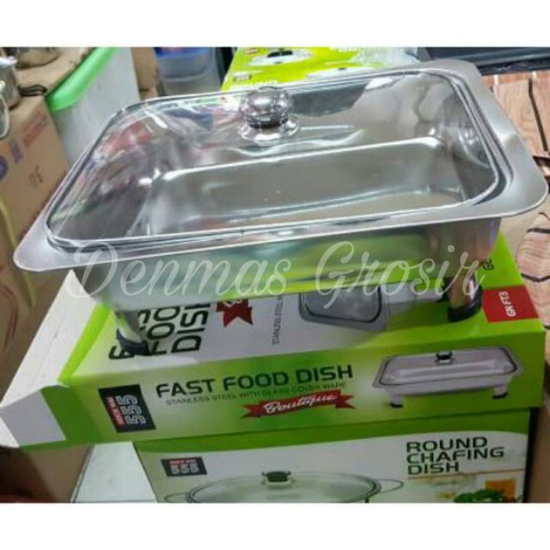 (Murah) COD Prasmanan Set Full Kaca/Fast Food stainless