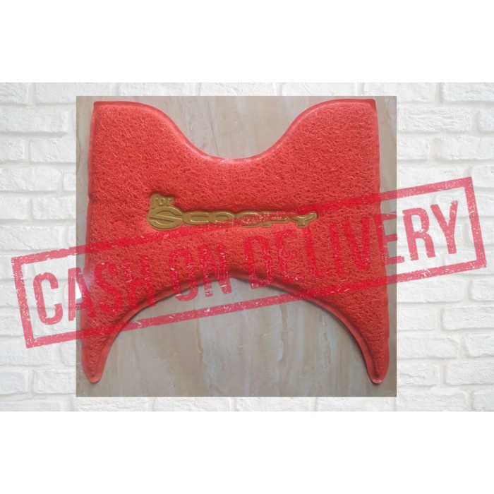 COD Karpet Motor Scoopy - Karpet Serabut Scoopy - merah