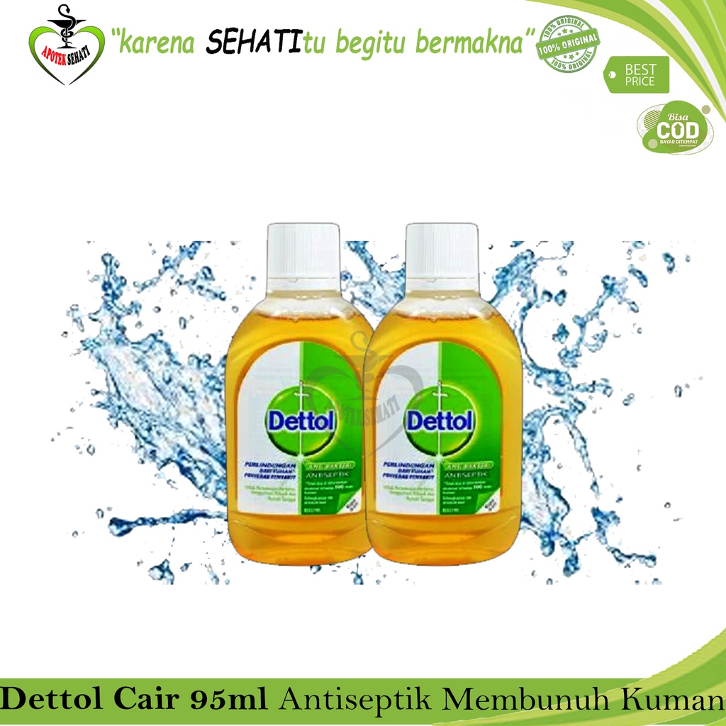 Original Dettol Antiseptic Liquid Botol Anti Bakeri Cairan Antiseptik