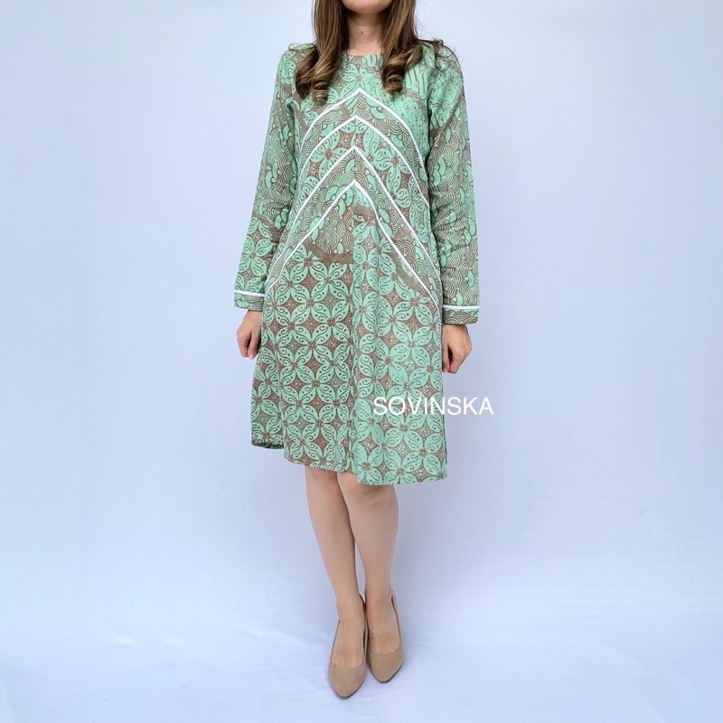 Dress Batik Pulau WTP 250 Dress Tunik Baju wanita modern