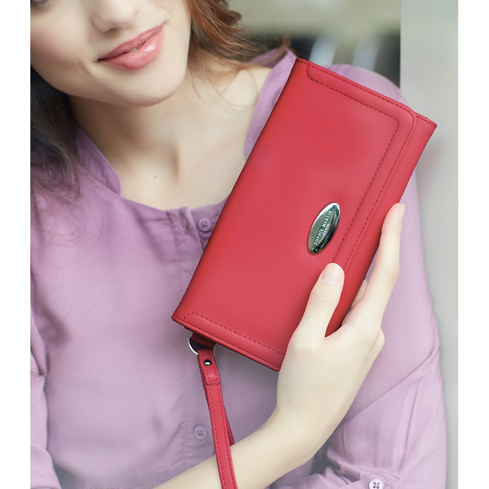 DOMPET WANITA OURCE RED WALLET W0137F1 MERAH MURAH SOPHIE 