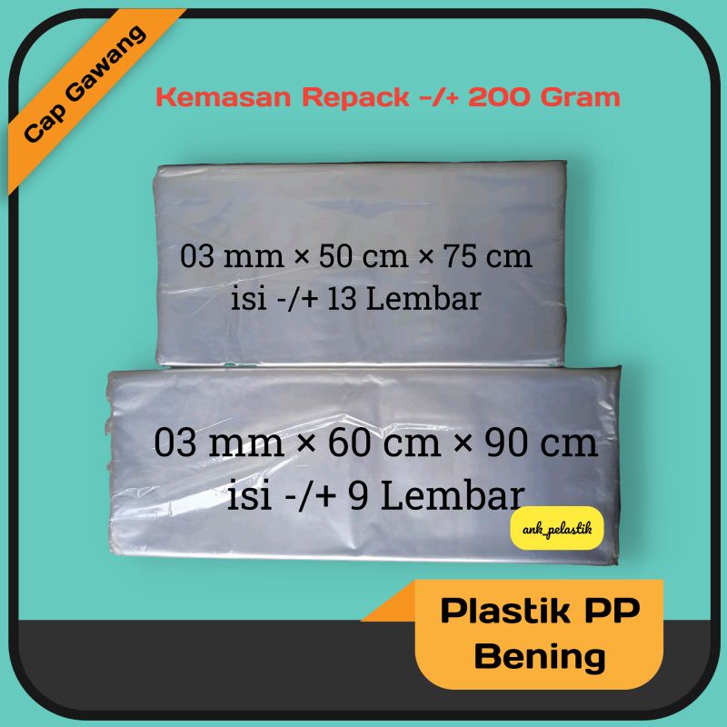Plastik Laundry 03×(50×75,60×90) Plastik Packing Plastik Bedcover Plastik Loundry Plastik Boneka Pla
