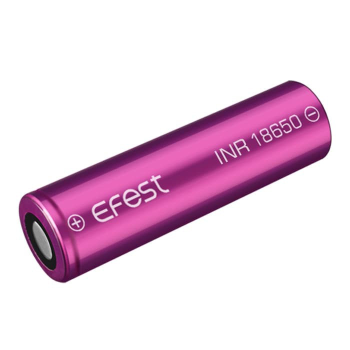 Efest Purple INR 18650 Li-Mn Battery 2600mAh 3.6V 25A Flat Top Purple