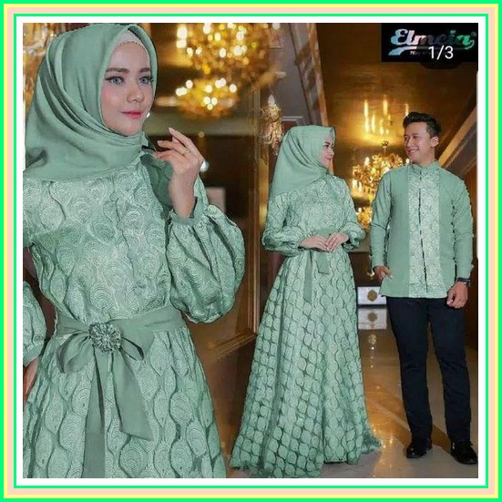 Baju Batik Couple Coupel Dress Brokat Kemeja Sarimbit Pasangan Kapelan Baju Couple Pasangan Muslim