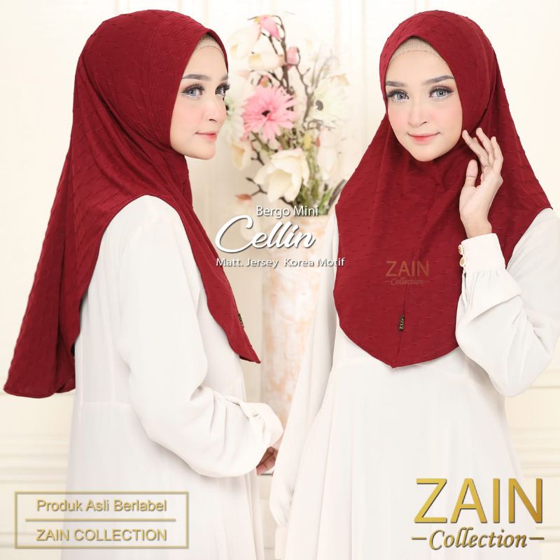 JILBAB BERGO CELLIN ORI ZAIN COLLECTION-Maroon