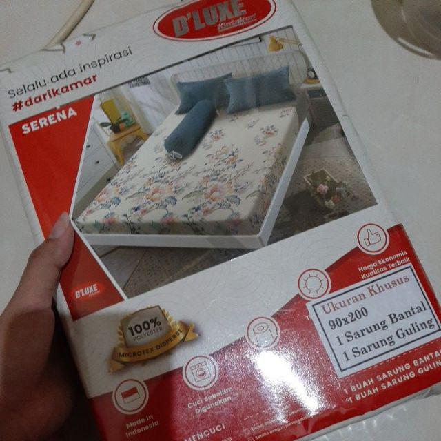 Sprei Extra Single Kintakun Dluxe Motif Kembang 100x200 / 90x200