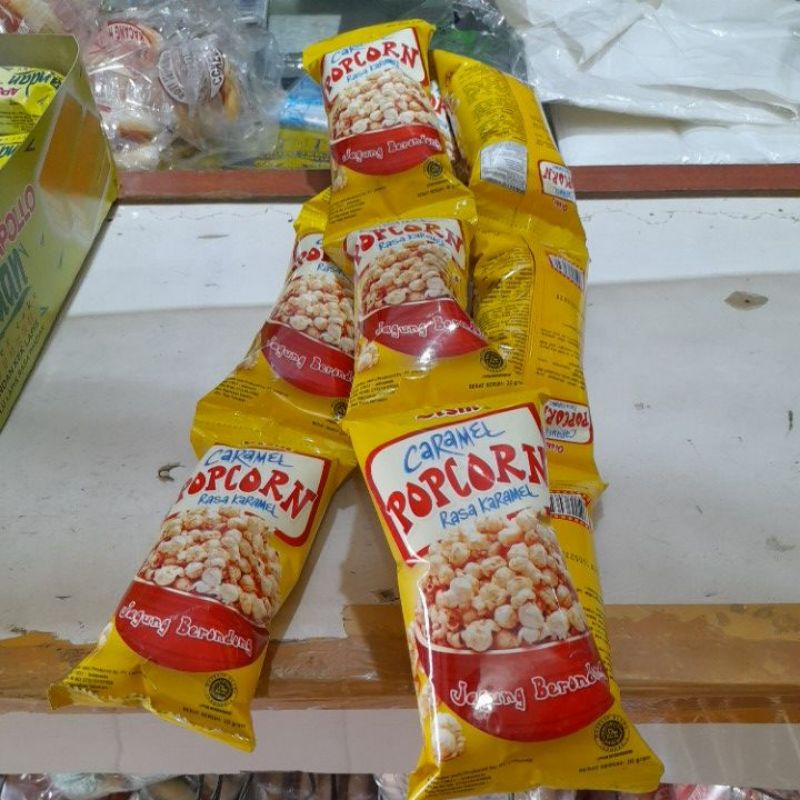 

pop corn rasa karamel isi 10 pcs