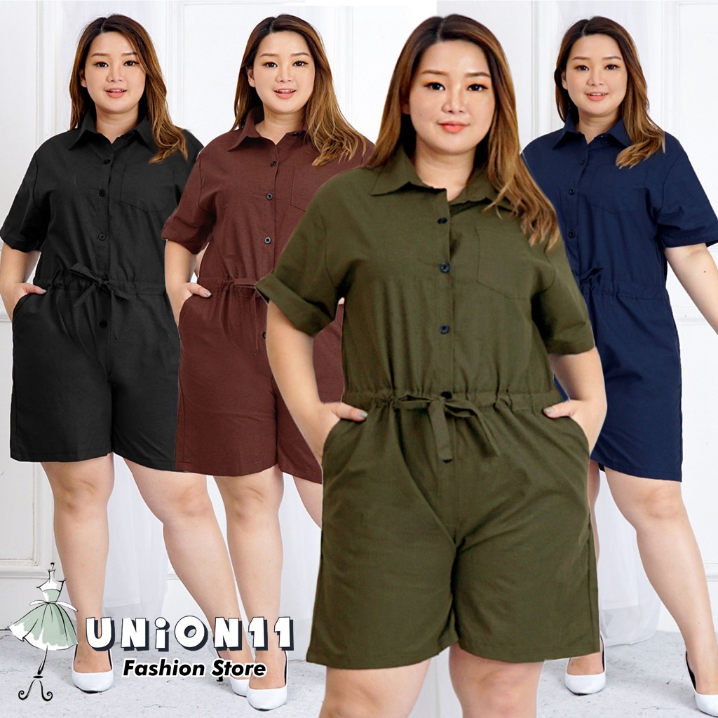 UNION11 - BAJU JUMBO WANITA  / JUMPSUIT JUMBO WANITA 3XL LD 120 / JUMPSUIT BIGSIZE WANITA