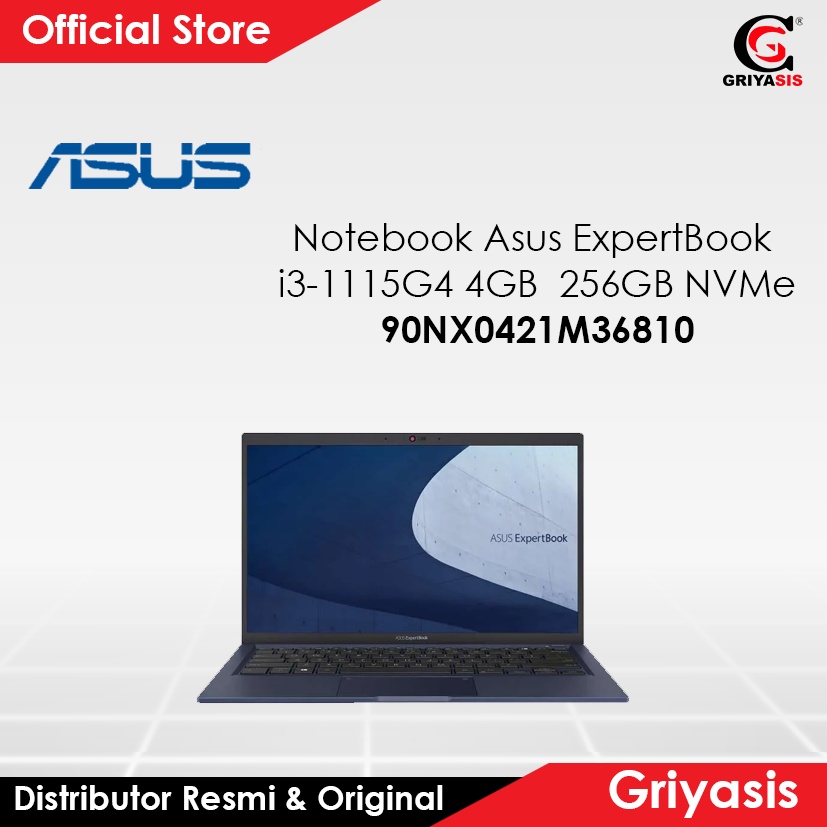 Notebook Asus ExpertBook i3-1115G4 4GB 256GB NVMe B1400CEAE-EK3265WS