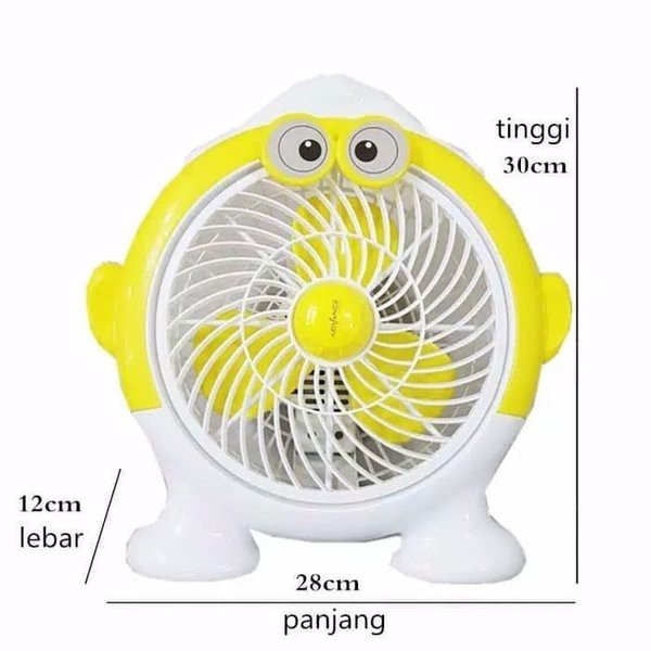Kipas Angin Advance BF08B Karakter SMURF / Kipas Angin Lucu / Kipas Motif