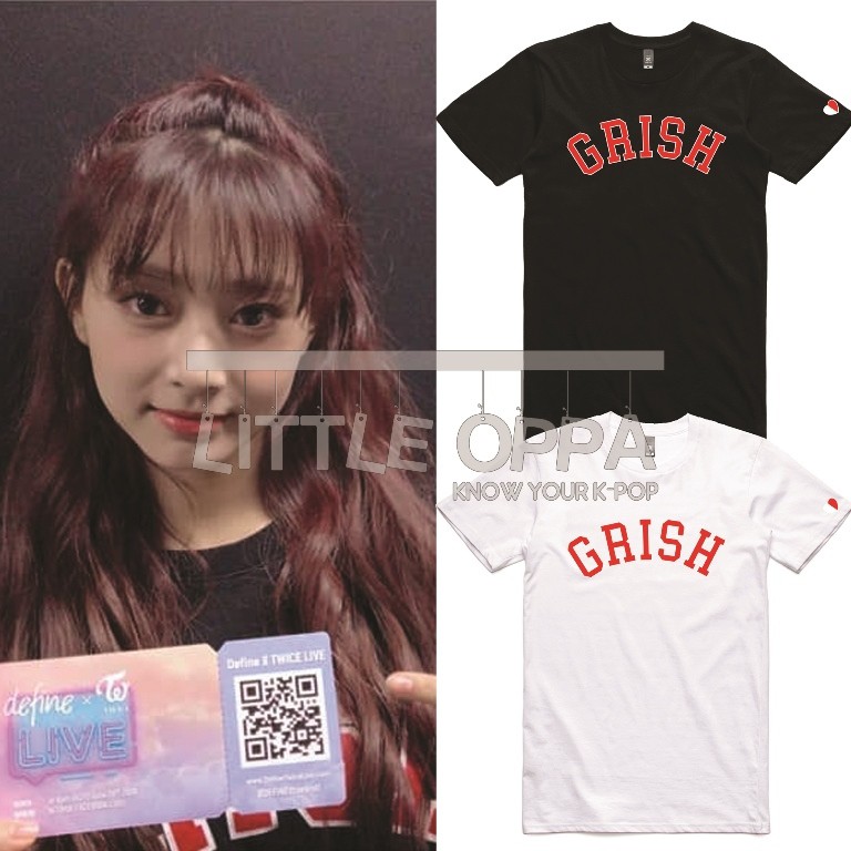 BAJU KAOS KPOP IDOL FASHION TWICE TZUYU GRISH T-SHIRT