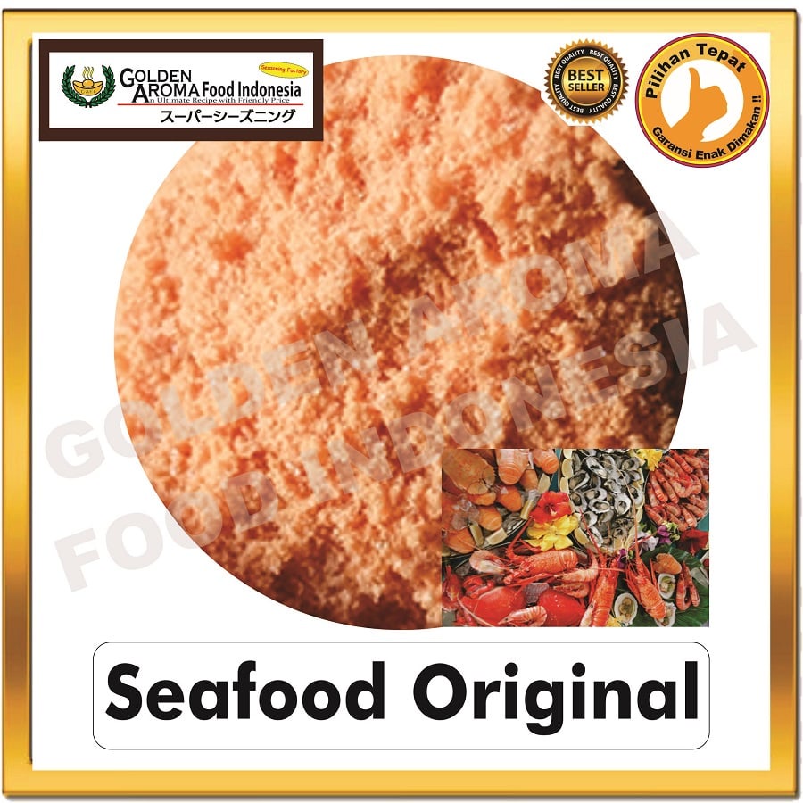 

Bumbu Tabur Rasa Seafood Original 1kg, Jual Bubuk Tabur Seafood Original Powder Murah Enak Aman