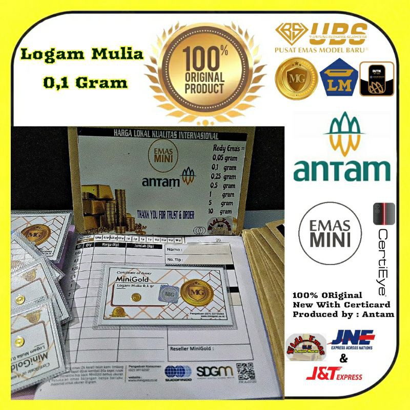 Emas mini gold 0,1 gram
