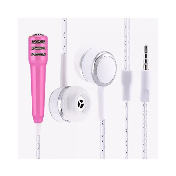 Mini Microphone + Headset Karaoke Smule Video Conference