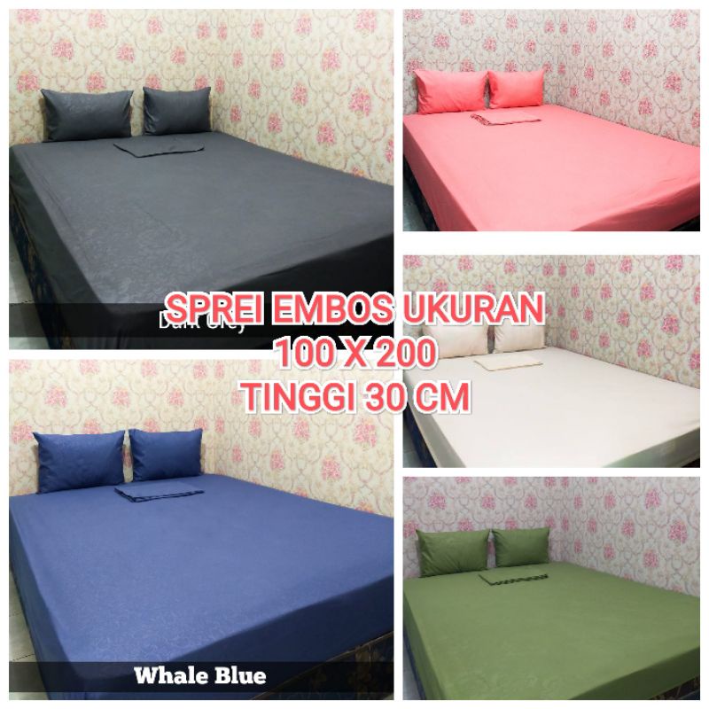 Sprei Embos 100x200 Tinggi 30 cm