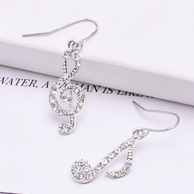 Anting pejantan berbentuk berlian temperamen perempuan earrings asimetris