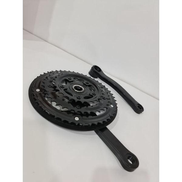 Crank sepeda Besi mtb susun 3 28-38-48t Limitless