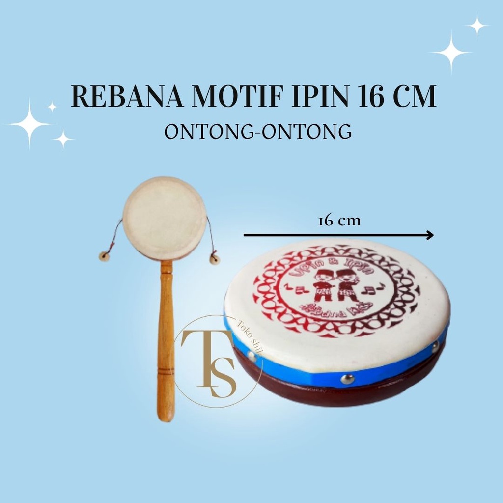 Rebana Anak Satu Paket Murah Edukasi Anak Motif Ipin