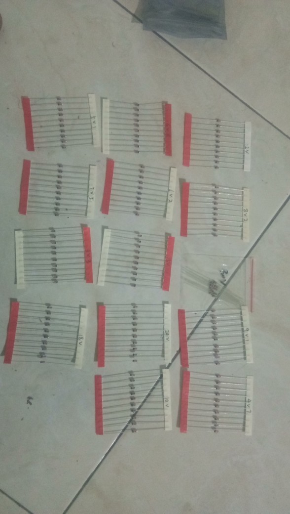 1 / 2w 0,5w Regulator 140pcs Zener Diode Aneka Assortment Set Kit Elektronik Baru Diy