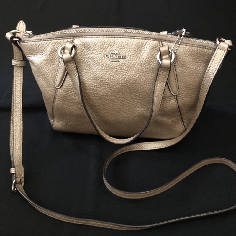 (PRELOVED) Coach Mini Kelsey Original Platinum