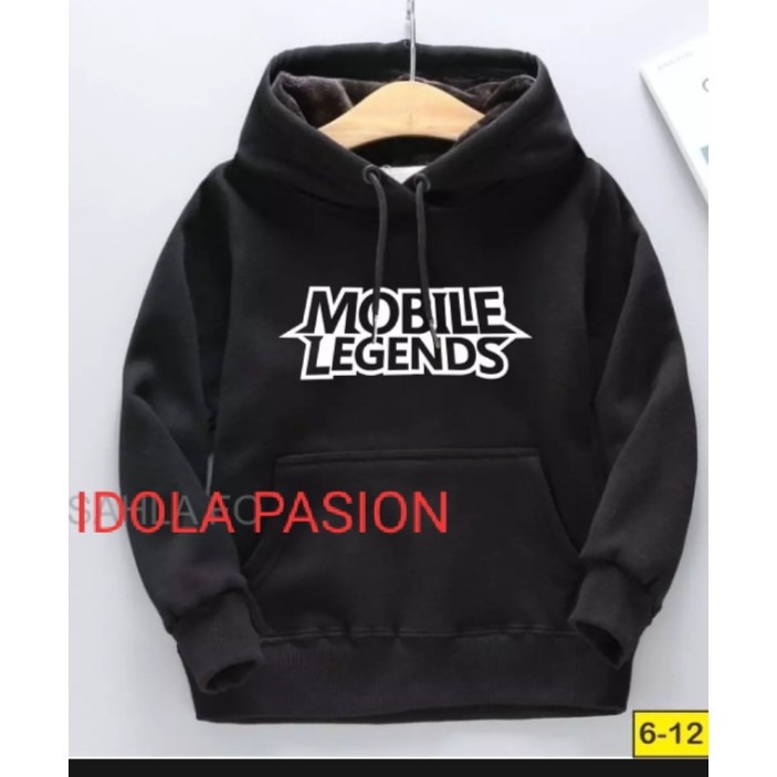 [Bayar Di Tempat] Jaket hoodie mobile legends kids Usia 6-12 Bahan Tebal Premium