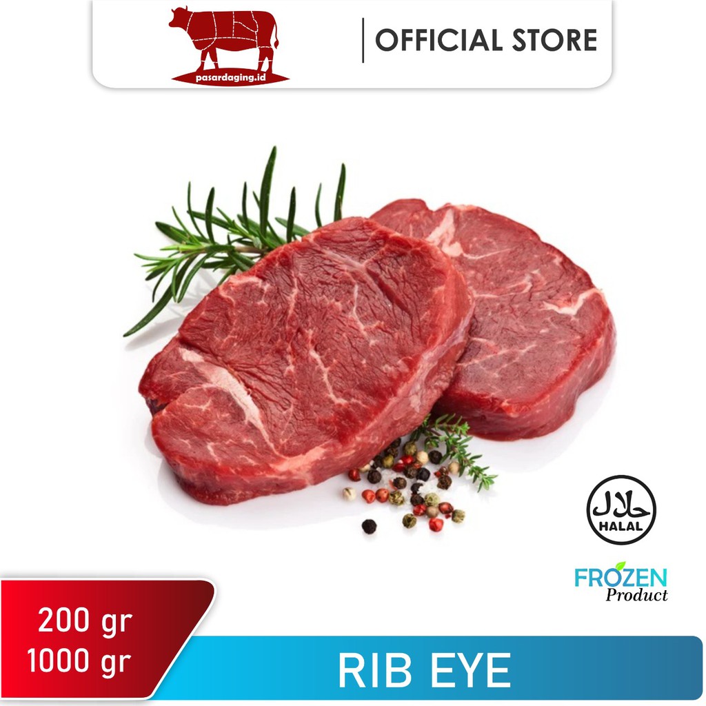 

RIB EYE SLICE / DAGING SAPI IMPORT AUSTRALIA / PREMIUM/ 1 KG